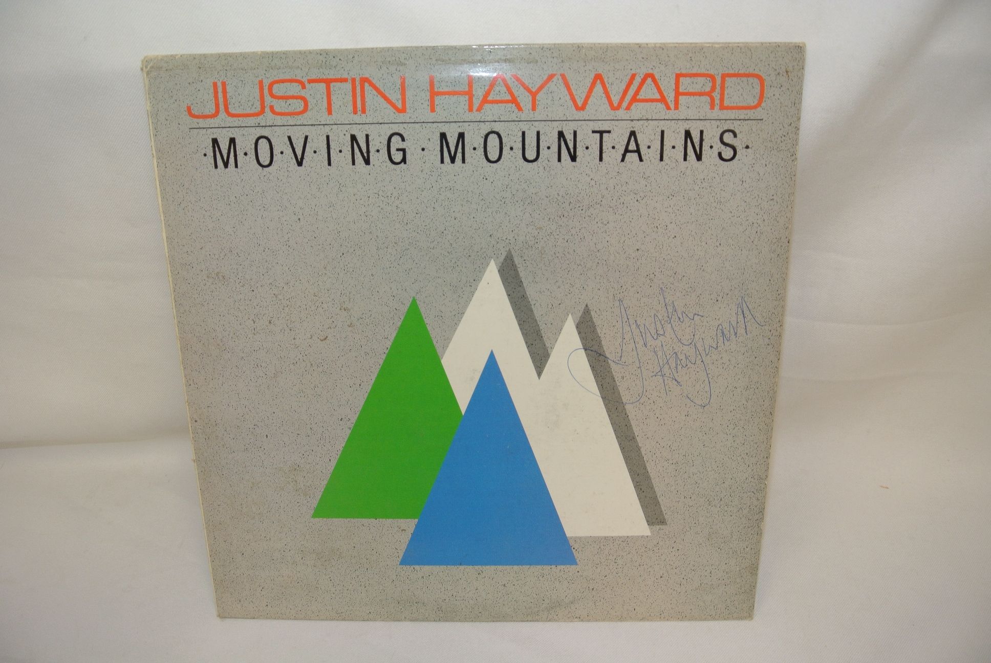 Justin Hayward Moving Mountains Signed Autographed Record Vinyl LP