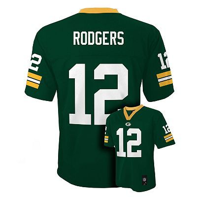 Aaron Rodgers Green Bay Packers Kids Boys NFL Youth Jersey Medium