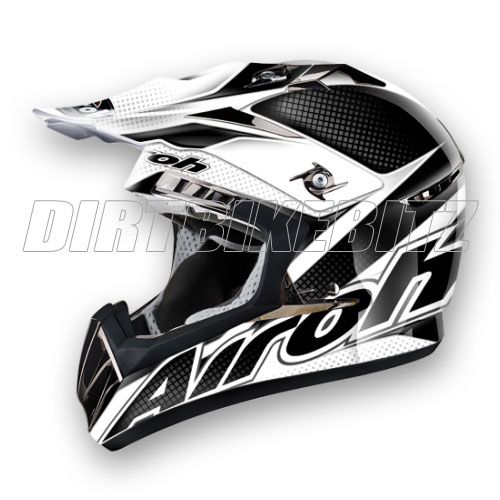 2012 Airoh CR900 Motocross Helmet Linear Black
