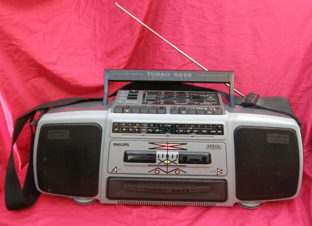 Philips Mega RARE AW 7594 Vintage Boombox Ghetto Blaster Tape Cassette