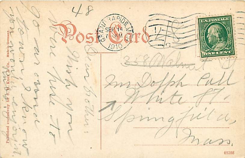 MI Grand Rapids The Pantlind Hotel mailed 1910 R6069