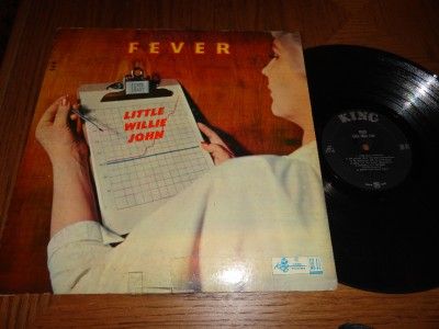LITTLE WILLIE JOHN Fever LP NURSE COVER 1st Press Black & Silver KING