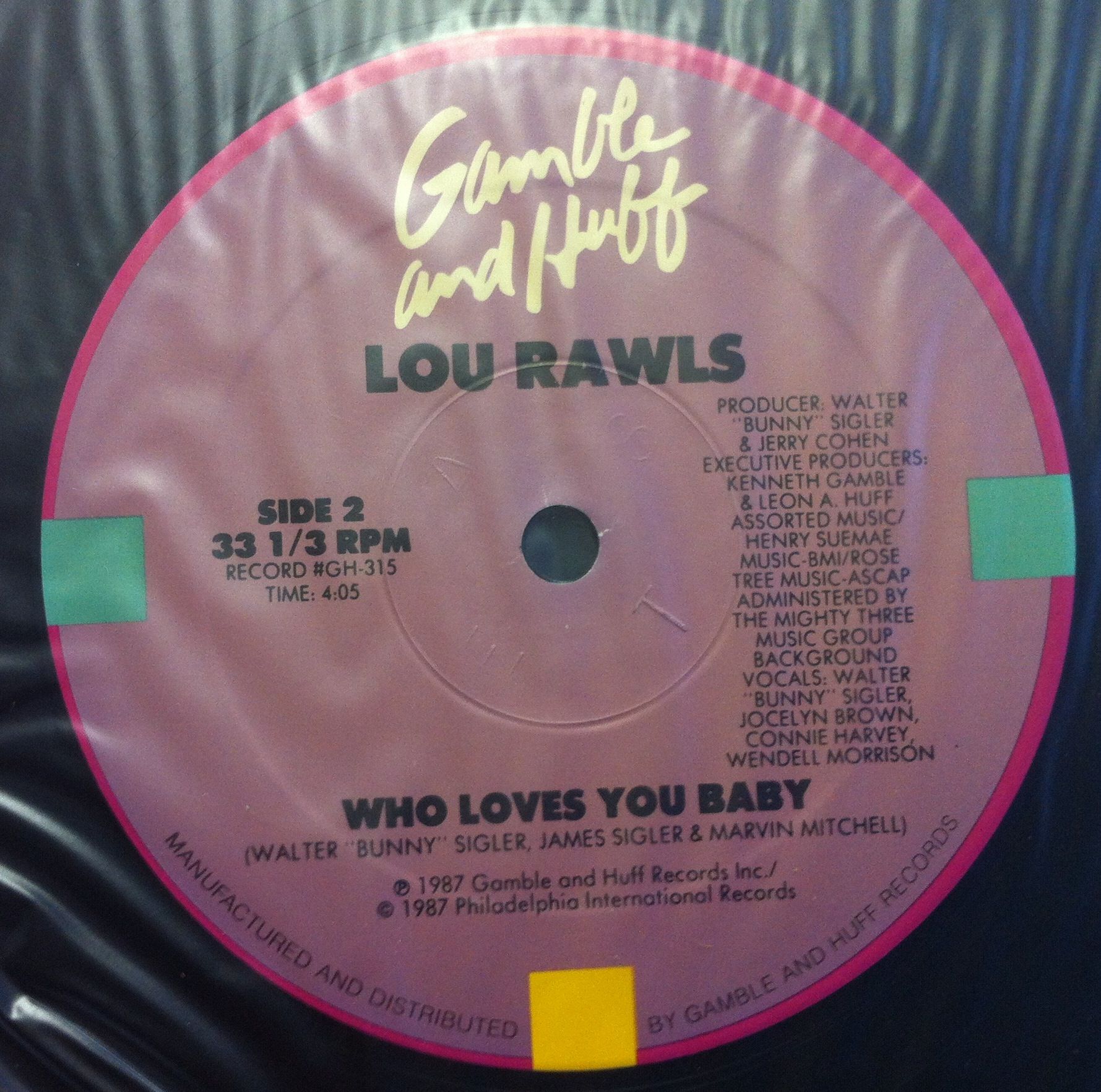 LOU RAWLS when love walked in the floor 12 Mint  GH 315 Vinyl 1987