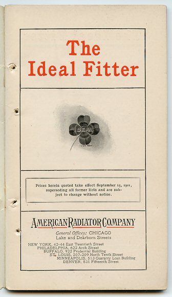 1902 1902 The Ideal Fitter American Radiator Co Boilers Asbestos