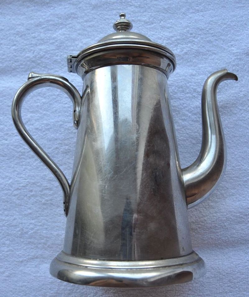 1920s Germany Beautiful Coffee Pot, made of Stainless Steel