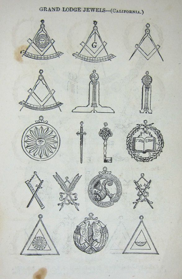 1858 Antique Freemasonry Book Occult Knights Templar Free Mason