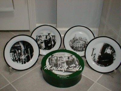 MARSHALL FIELDS LONG RETIRED, Highly Collectible Dessert Plates   Set