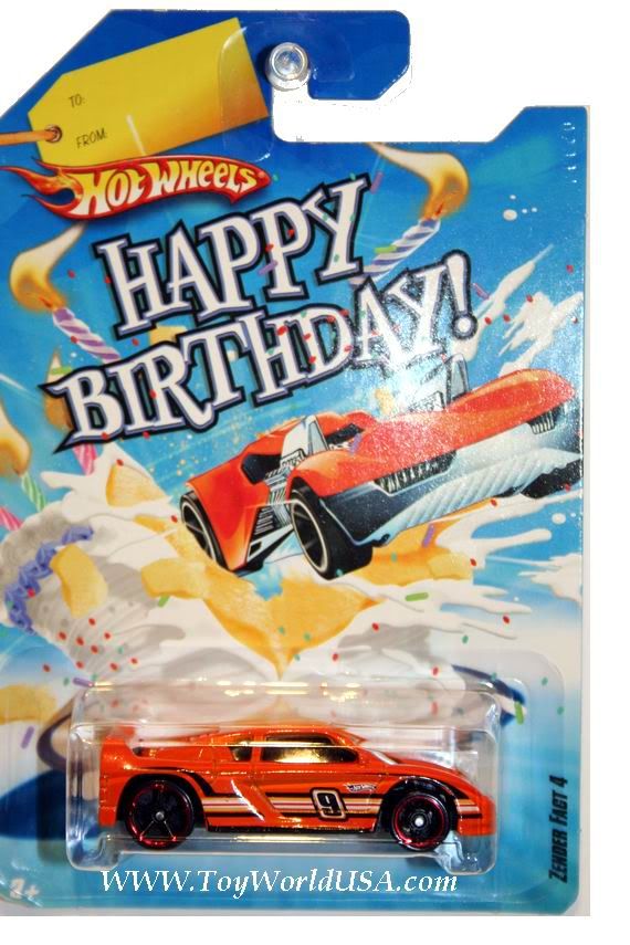 Hot Wheels 2010 Wal Mart Happy Birthday Zender Fact 4