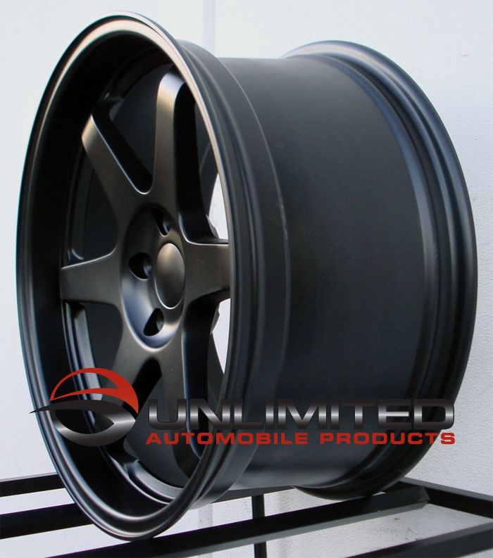 T37 Concave Style Matte Black Wheels Rims Fit Nissan 370Z 350Z