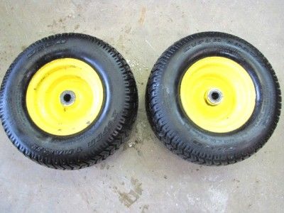 Deere Tractor STX 38 FRONT WHEELS AND TIRES RIMS 16 X 6.50 6 NICE g305