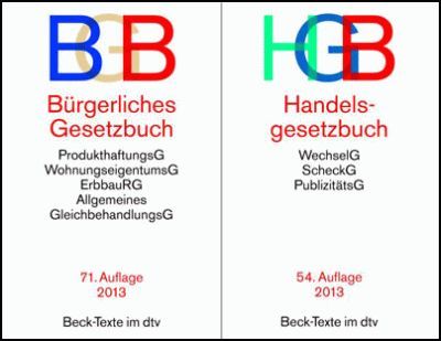 IM SET Bürgerliches Gesetzbuch (BGB) und Handelsgesetzbuch (HGB