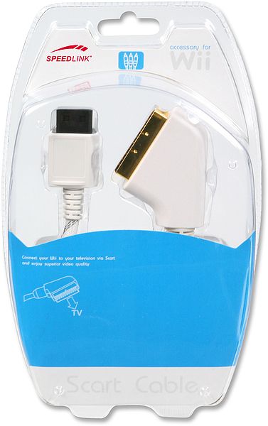 SPEEDLINK SL 3413 SCART RGB KABEL für Wii TV Anschluss
