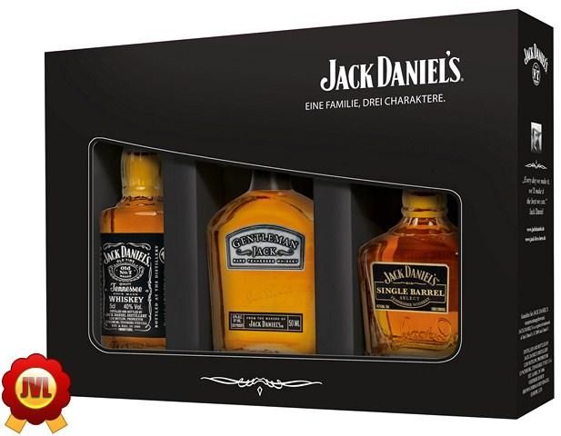 Jack Daniels Verkostungsset 3 x 0,05 Liter