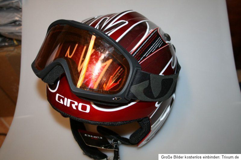 GIRO TALON Snowboard SKI HELM + GIRO BRILLE Gr. M neu b Ware RED
