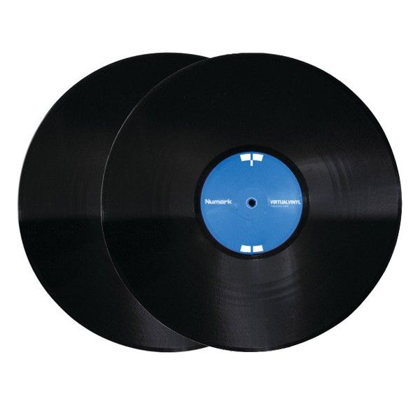 Numark Virtual Vinyl Timecode Vinyl black (Paar) Ansicht vorn