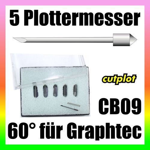 Plottermesser CB 09U 60° für Graphtec, Craftrobo, Silhouette