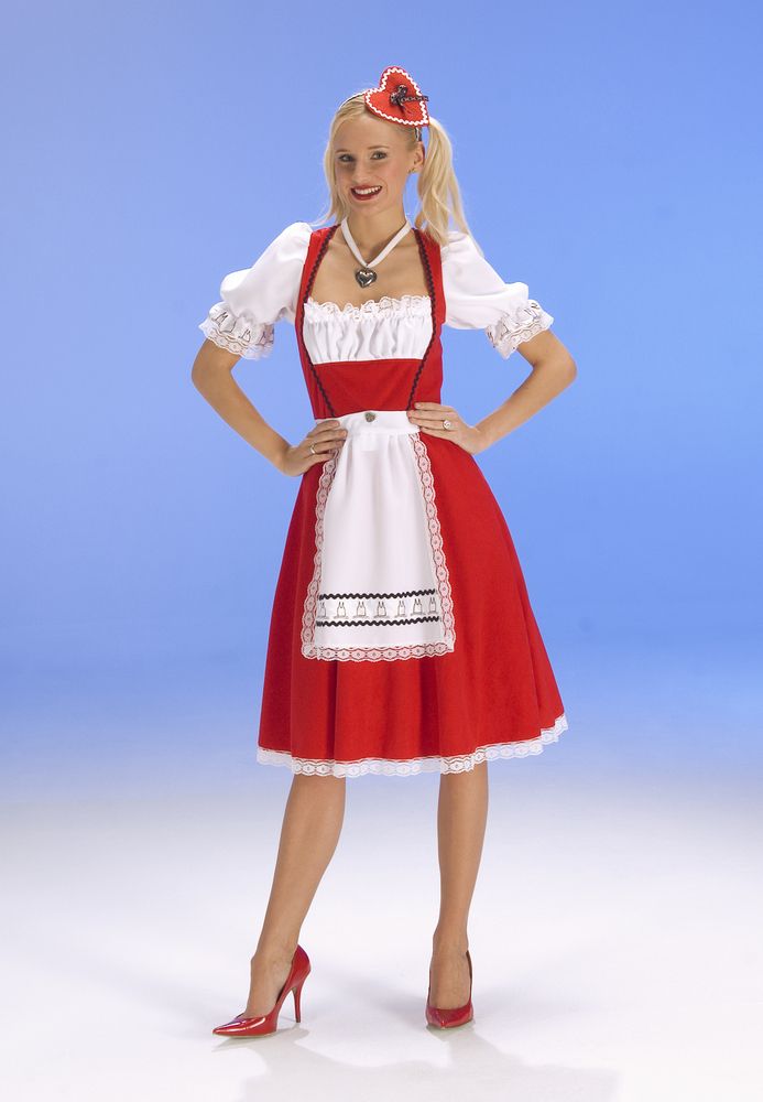 DIRNDL TINA Kostüm Heidi Tracht Oktoberfest Kleid Damen Gr. 40 42