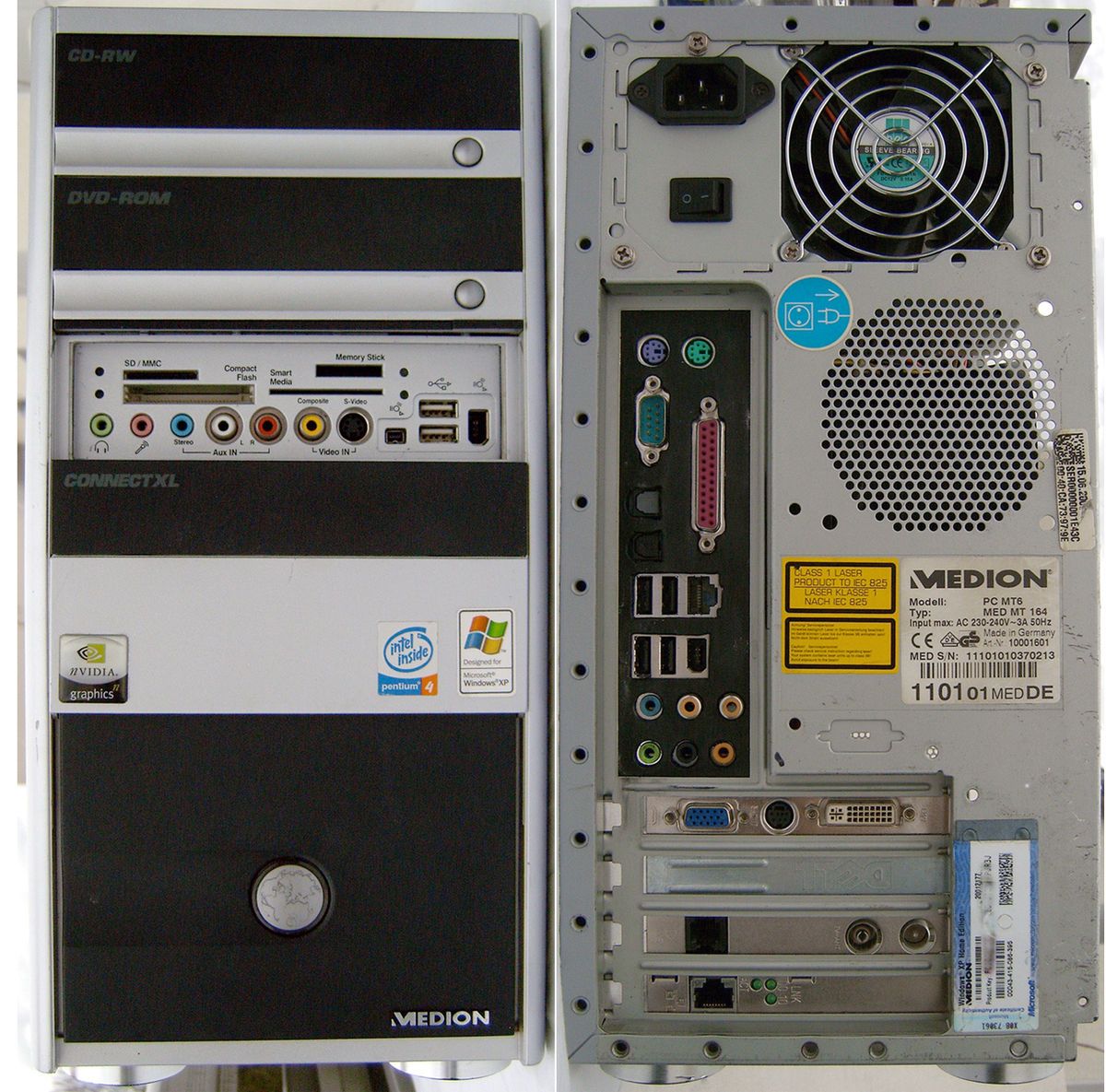 Medion PC MT6 MT225A, Titanium MD 8080 XL, P4 3GHz, neuw. 